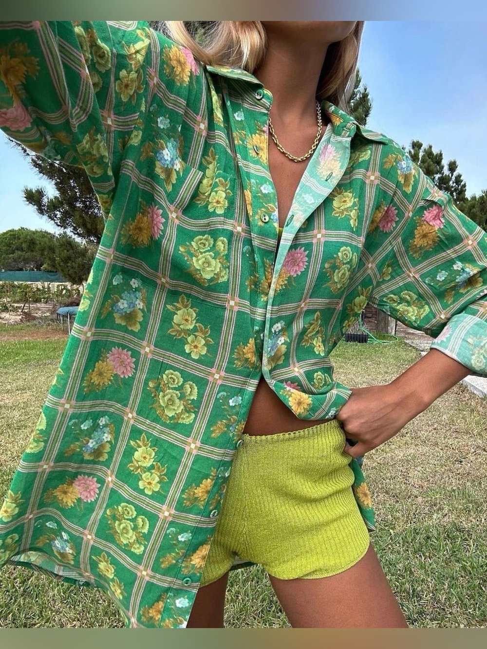 Spell And The Gypsy Flora Blouse Green